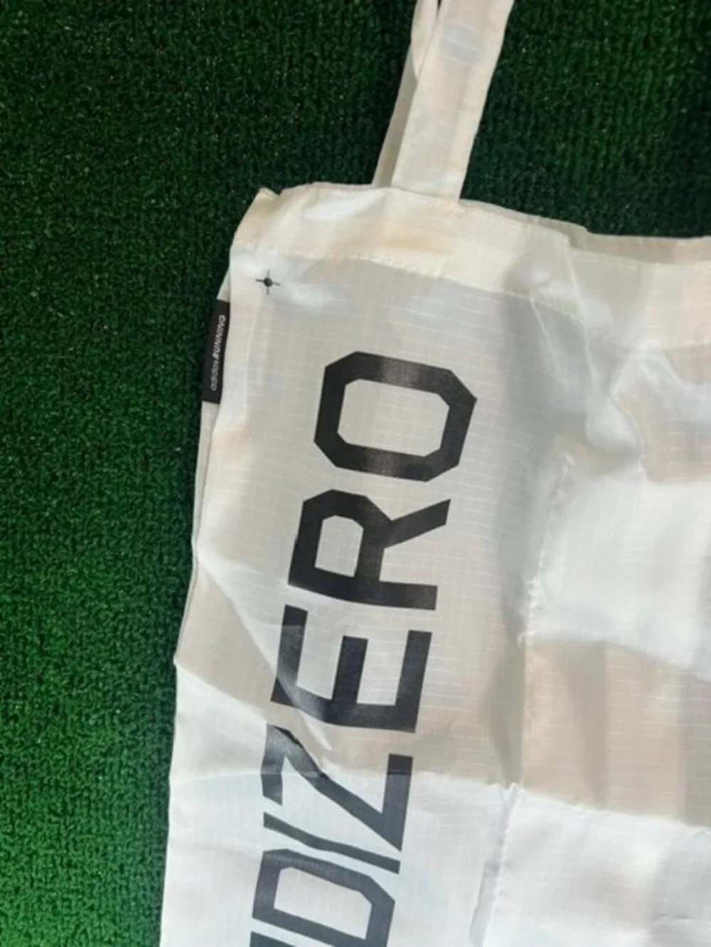adidas Adizero White Black Small Tote Gym Bag Polyester Track & Field Cleats